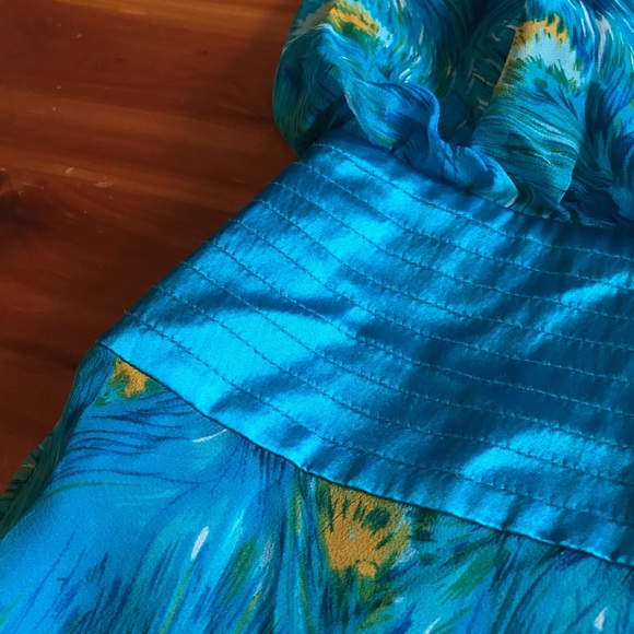 Silk Peacock Dress - Picture 5 of 5